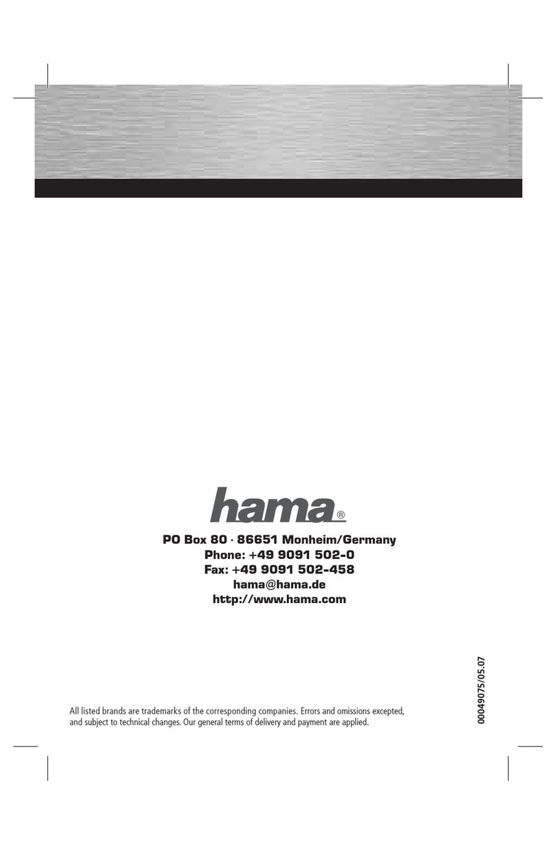 Hama 49075 Operating	 instruction