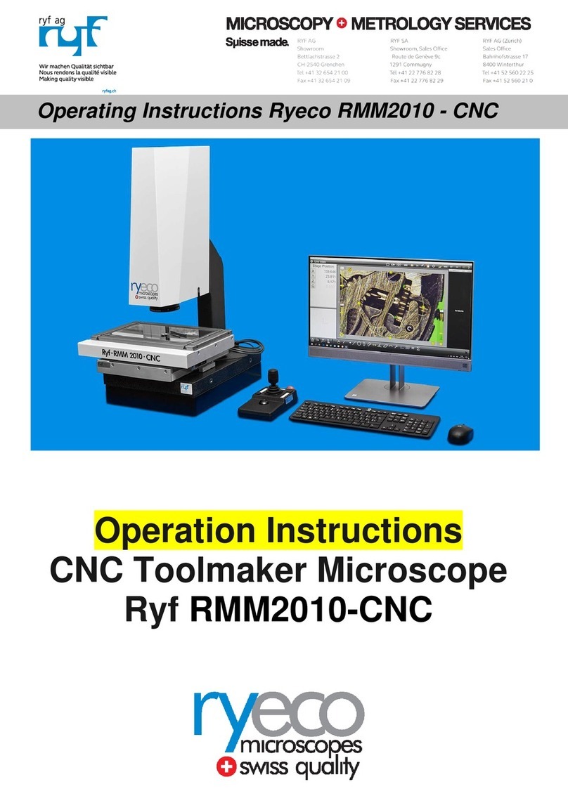 Ryf Ryeco RMM2010-CNC operating instructions
