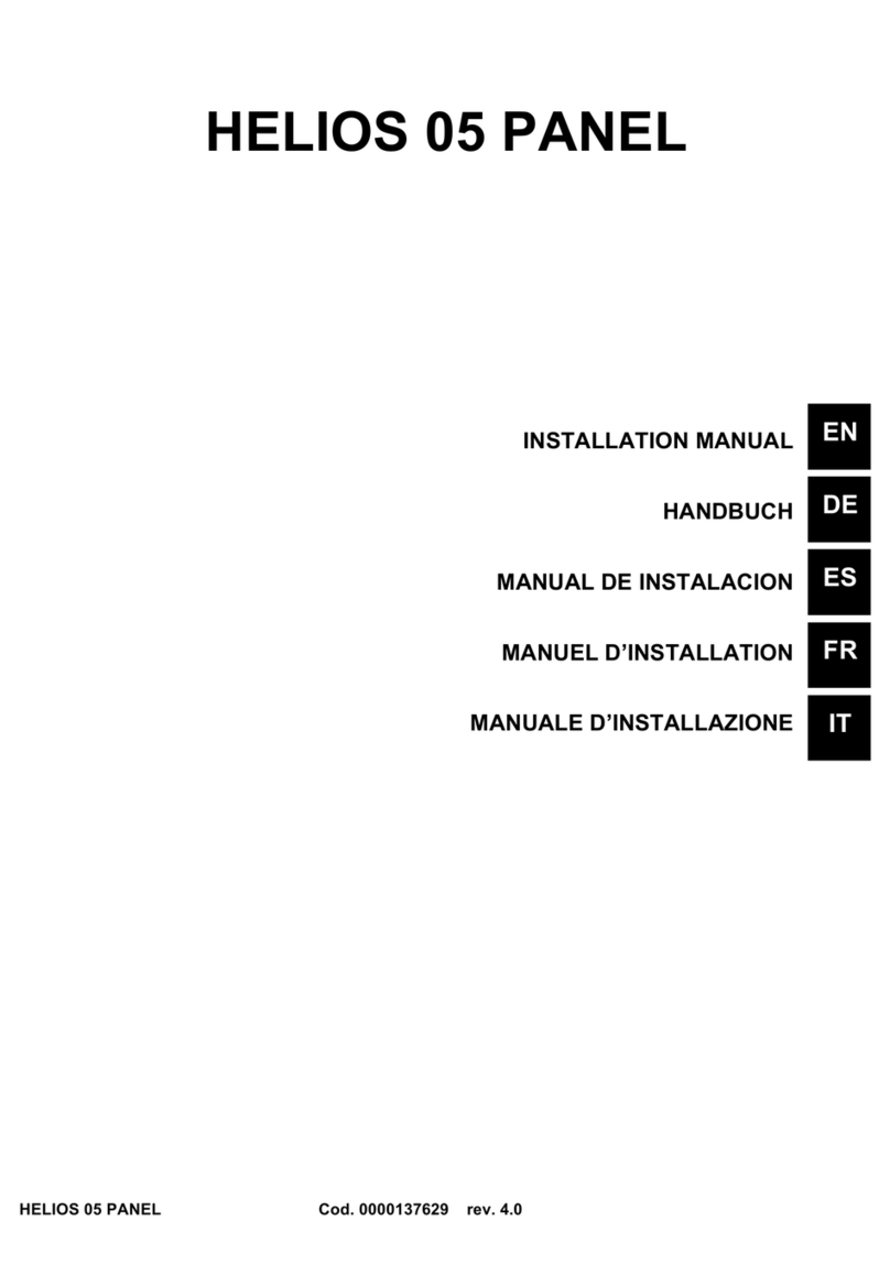 Injecta HELIOS 05 PANEL installation manual Injecta HELIOS 05 PANEL installation manual