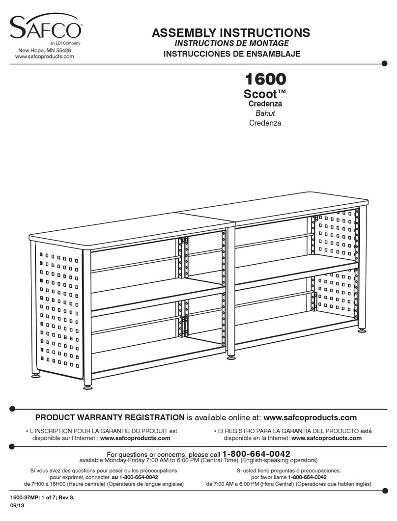 LDI Safco Scoot 1600 Assembly instructions