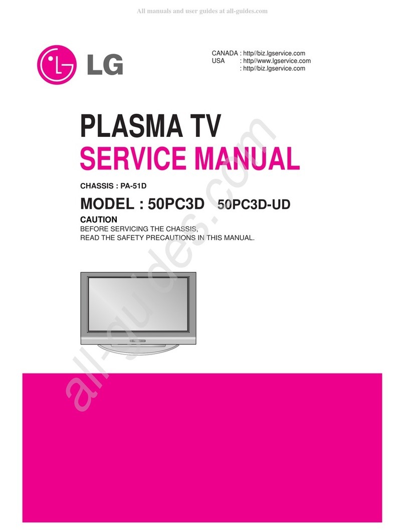 LG 50PC3D -  - 50" Plasma TV User manual