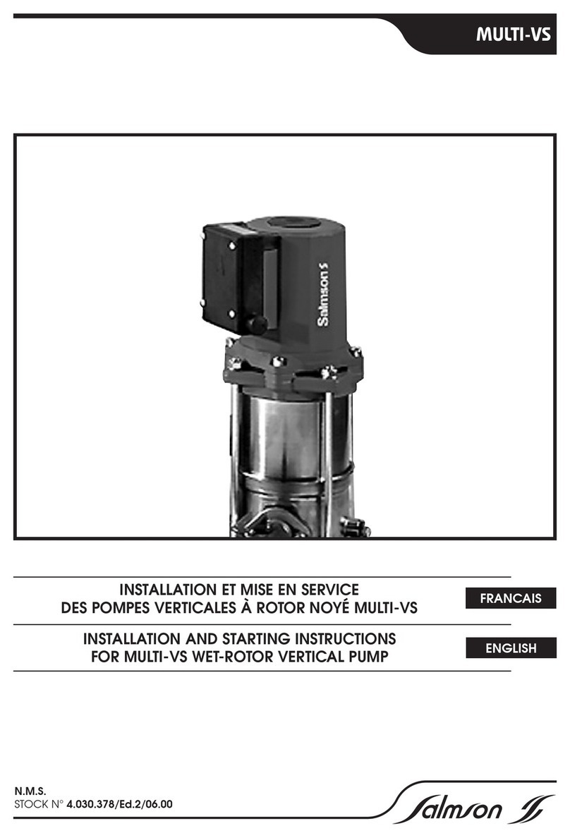 salmson MULTI-VS Installation and starting instructions