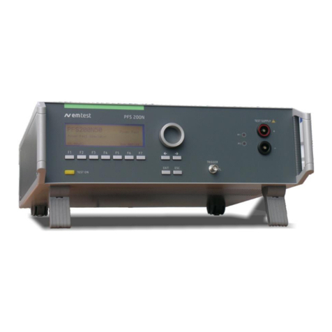EMTEST PFS 200N Series Manual for operation EMTEST PFS 200N Series Manual for operation