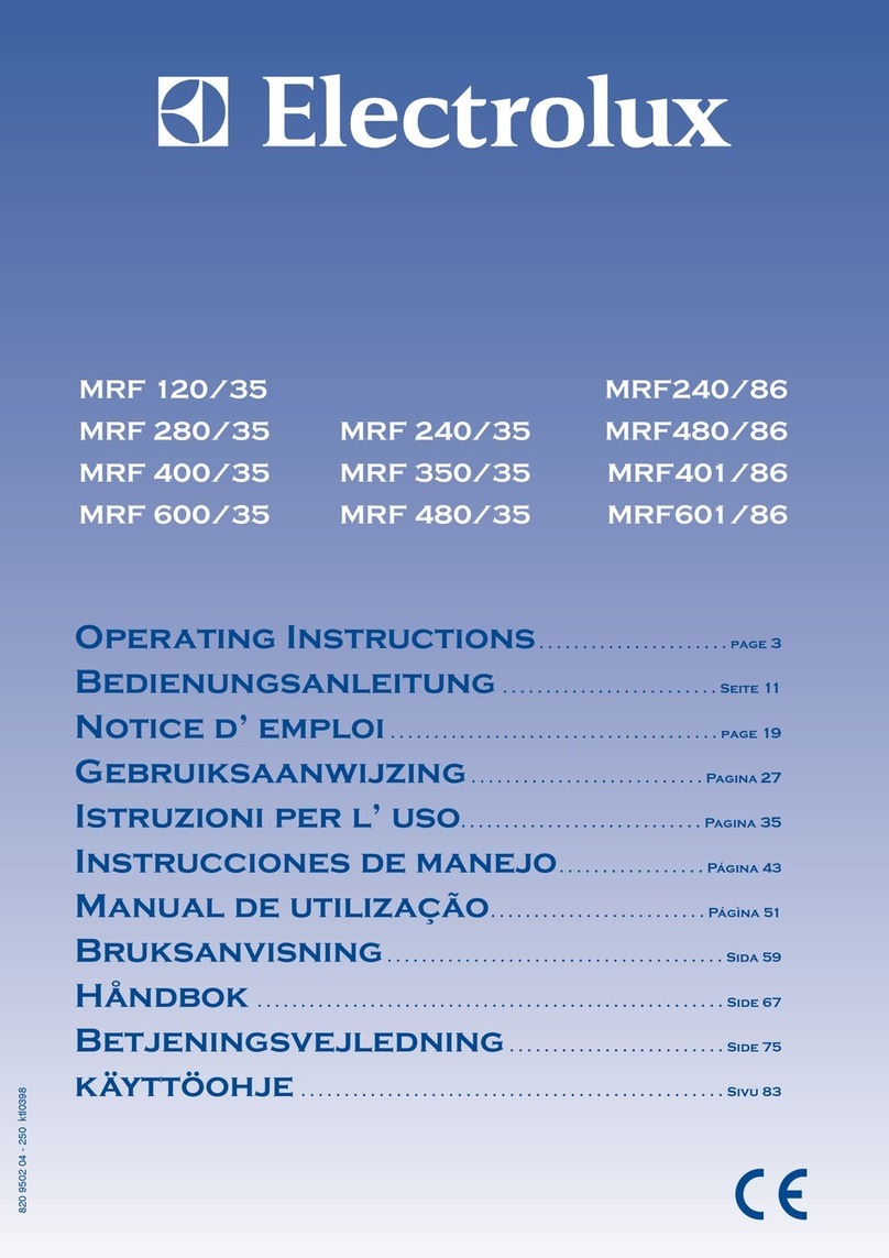 Electrolux MRF 120/35 User manual