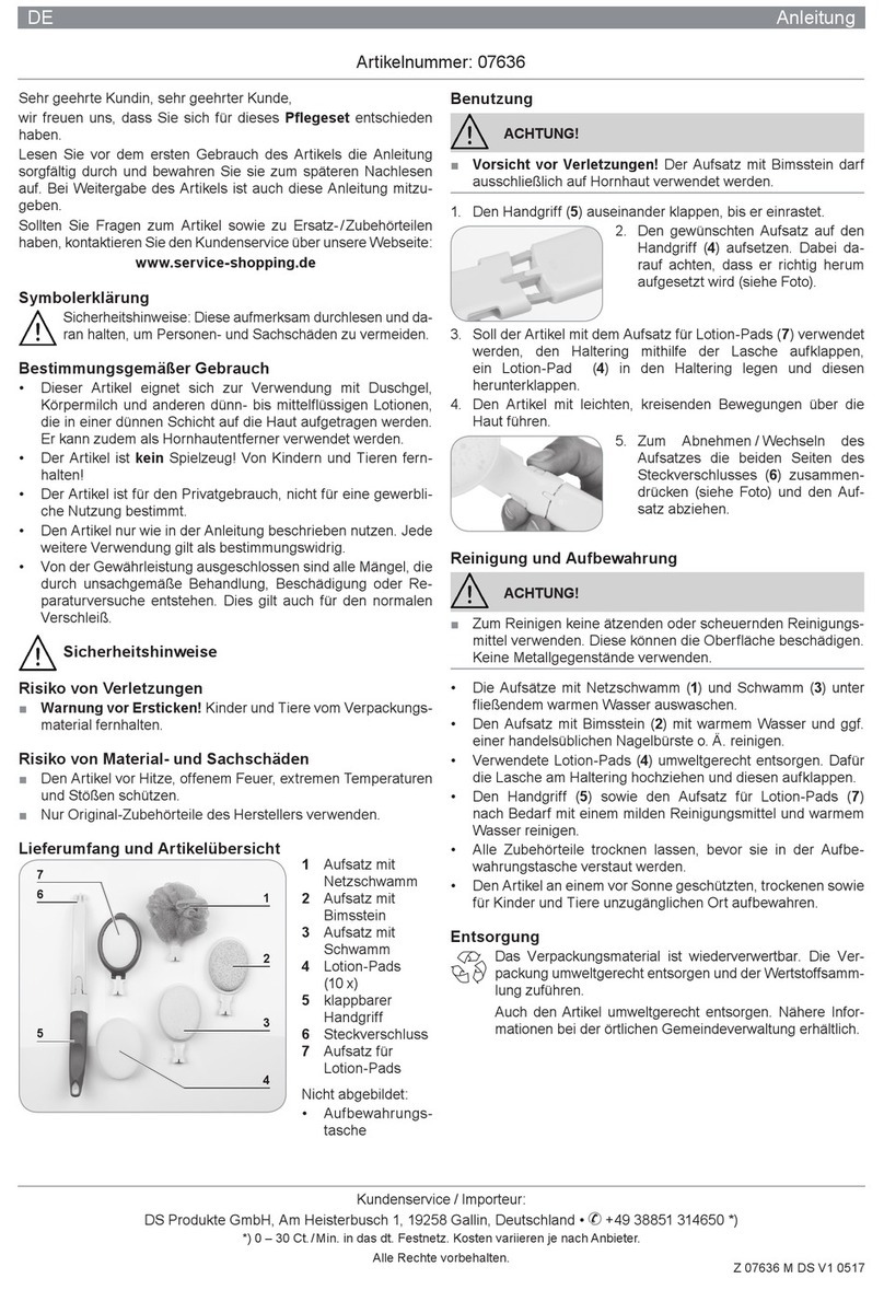 DS Produkte 07636 instructions