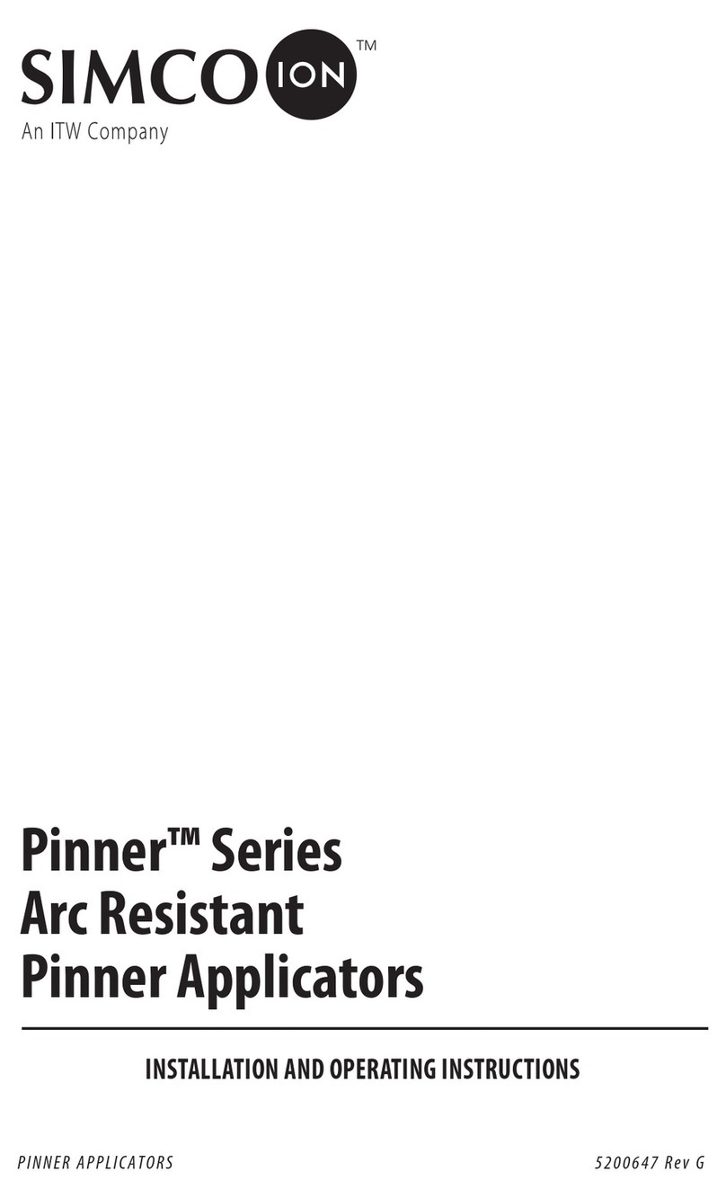 ITW Simco-Ion Pinner Series Installation and operating instruction