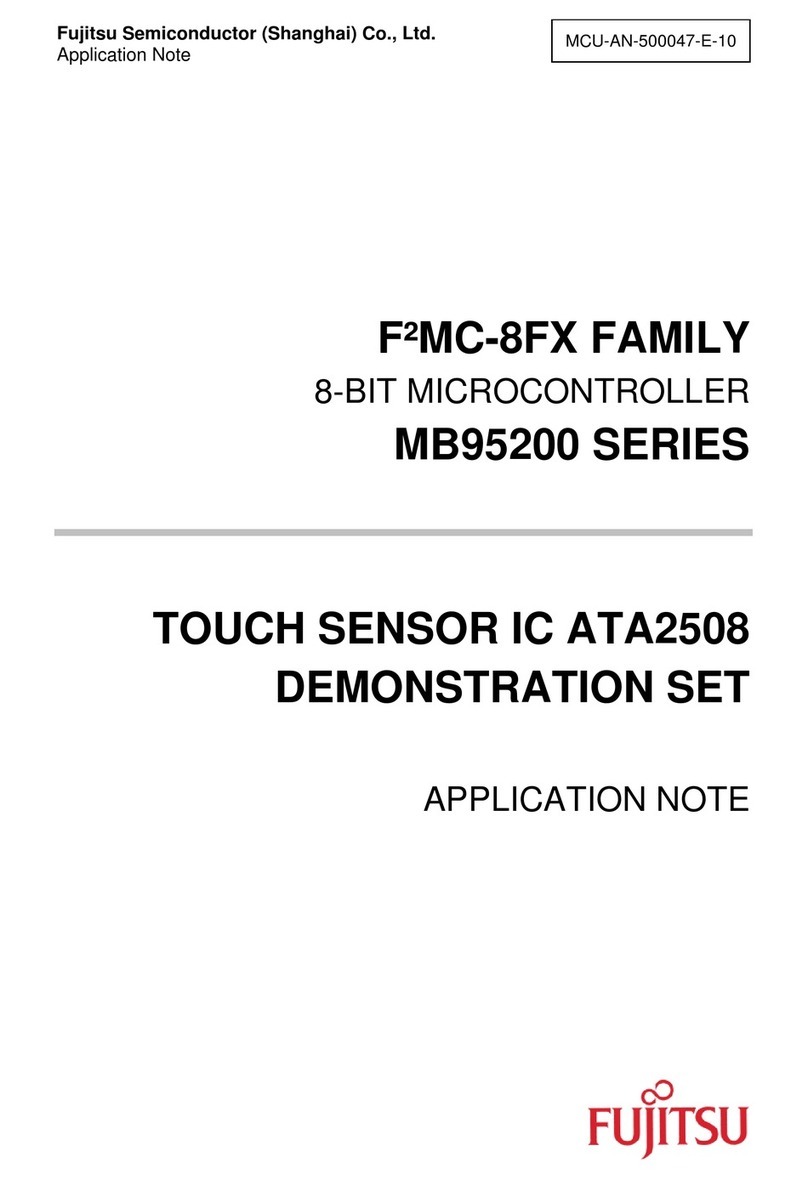 Fujitsu F2MC-8FX Series Installation and operating instructions