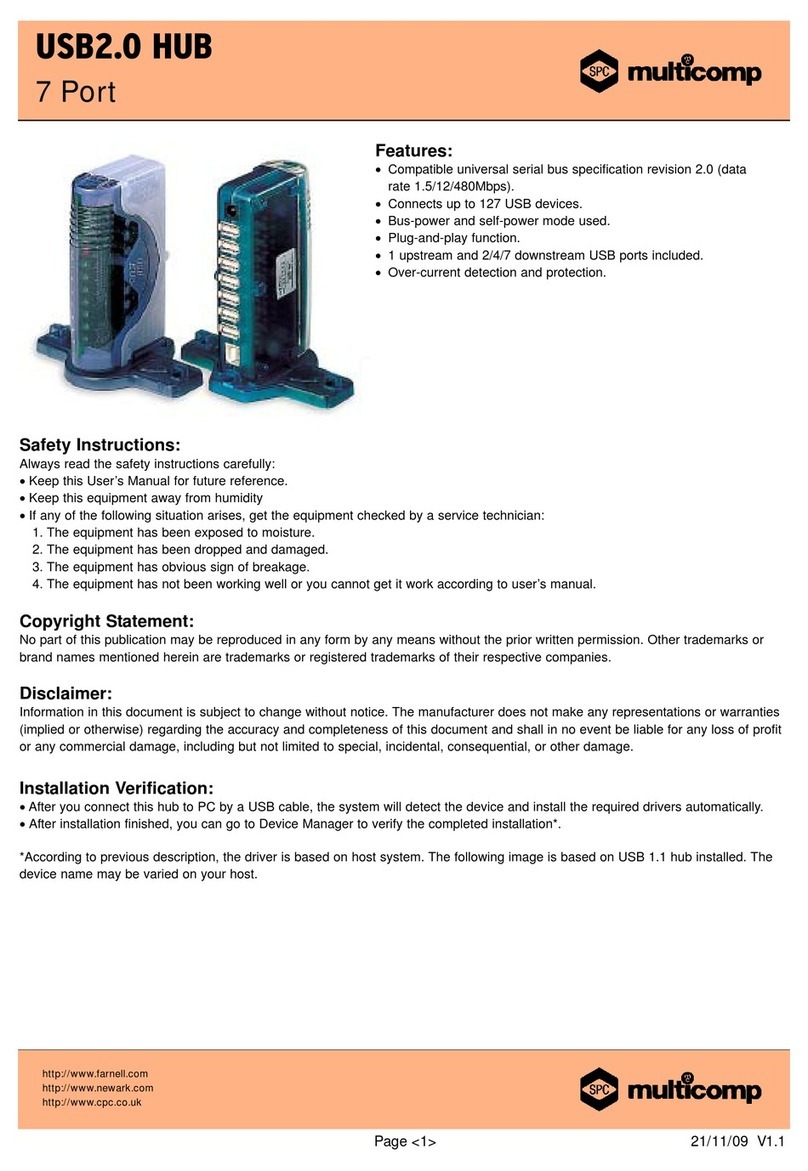 SPC Multicomp HU2772 User manual