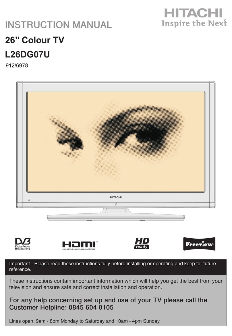 Hitachi L26DG07U User manual