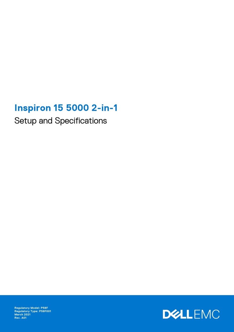 Dell Inspiron 15 5000 Series Operation and maintenance manual