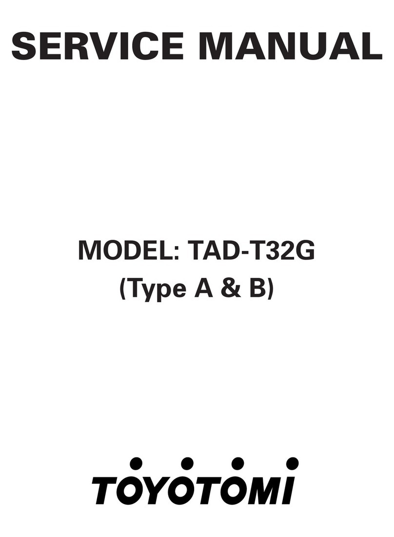 Toyotomi TAD-T32G User manual Toyotomi TAD-T32G User manual