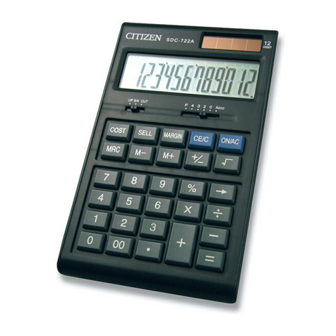 Citizen SDC-722A User manual