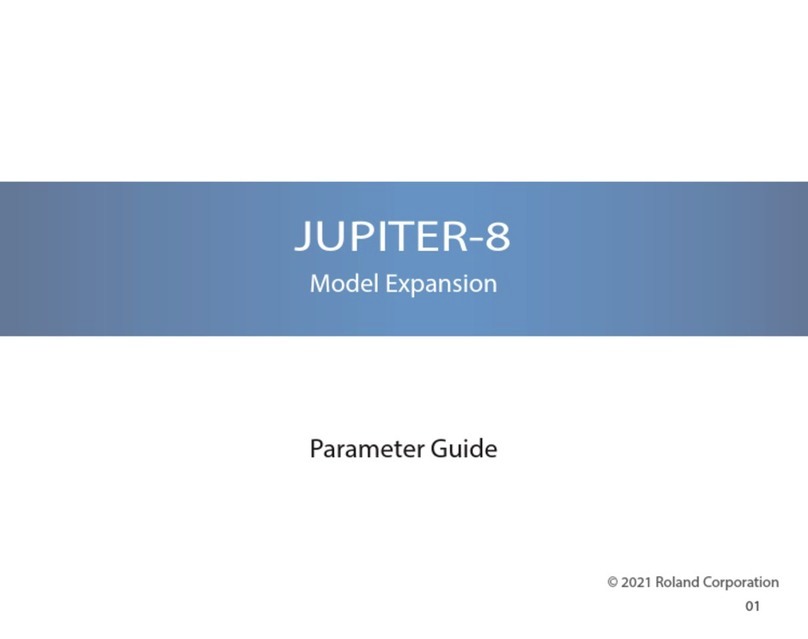 Roland JUPITER-8 User manual Roland JUPITER-8 User manual