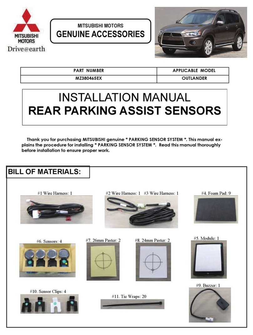 Mitsubishi MOTORS MZ380465EX installation manual