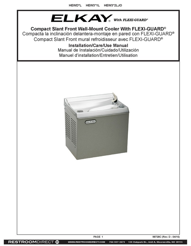 Elkay HEWD L Series Installation, care & use manual