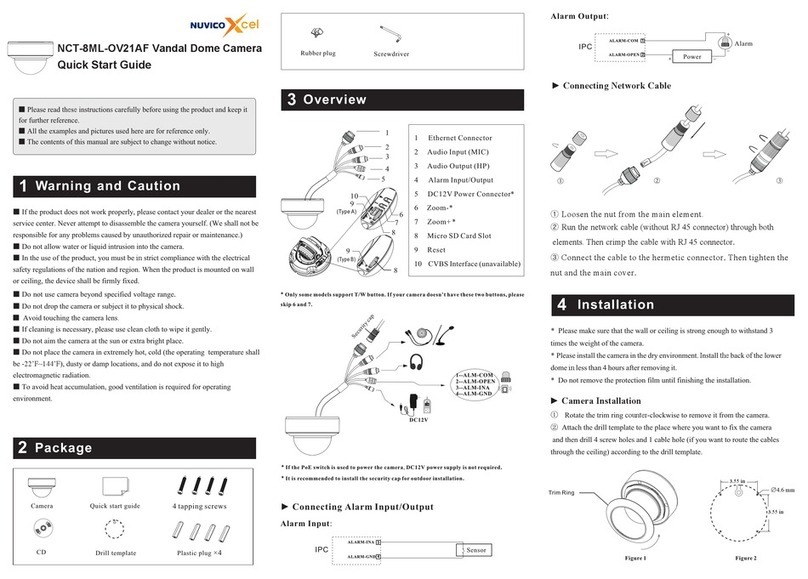 Nuvico Xcel NCT-8ML-OV21AF User manual