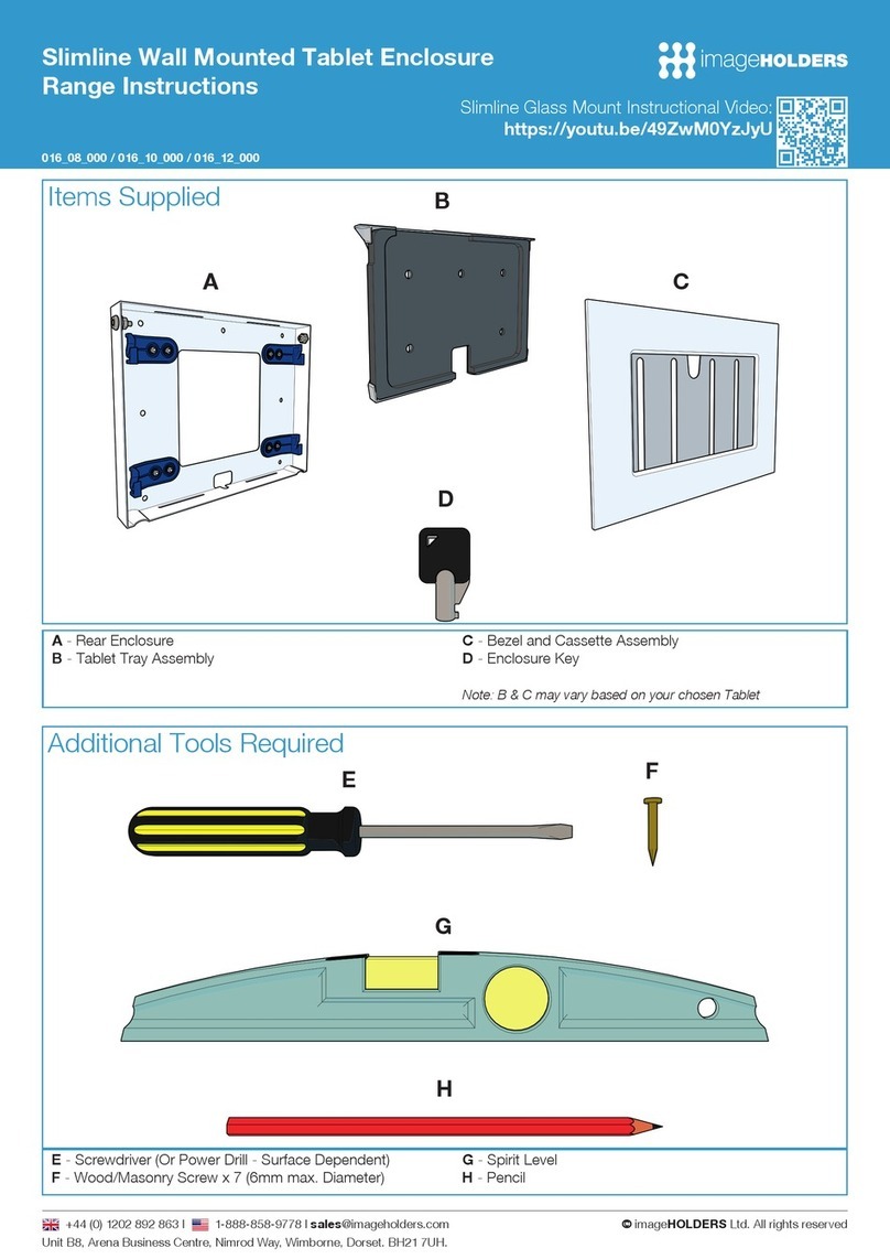 imageHOLDERS Slimline Series instructions