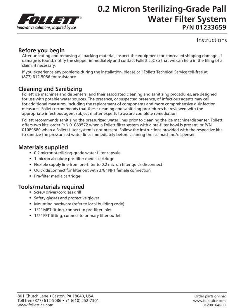 Follett 01233659 User manual