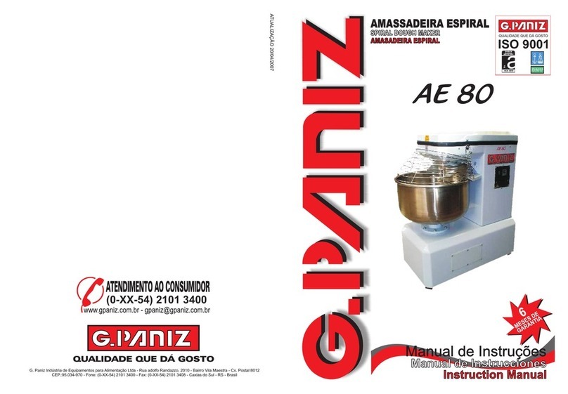 G. Paniz AE 80 instruction manual