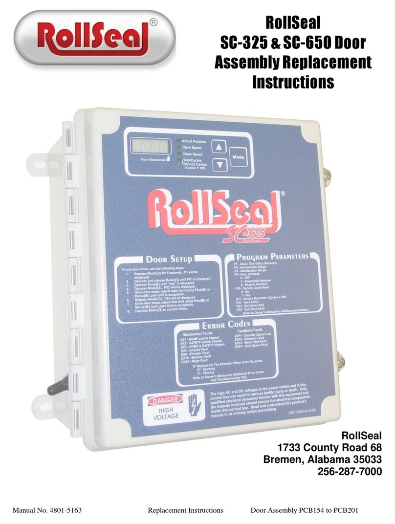 RollSeal SC-325 Assembly instructions