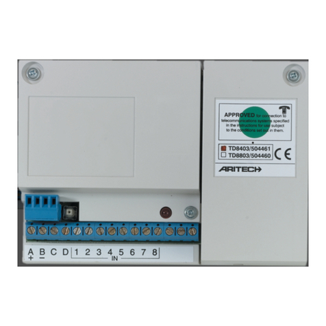 Aritech TD8403 Programming manual