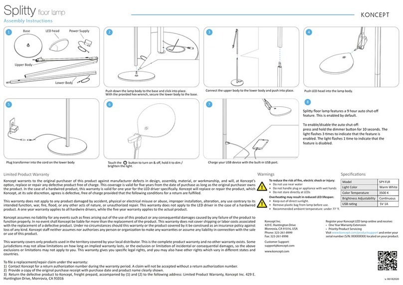 SPLITTY SPY-FLR Assembly instructions