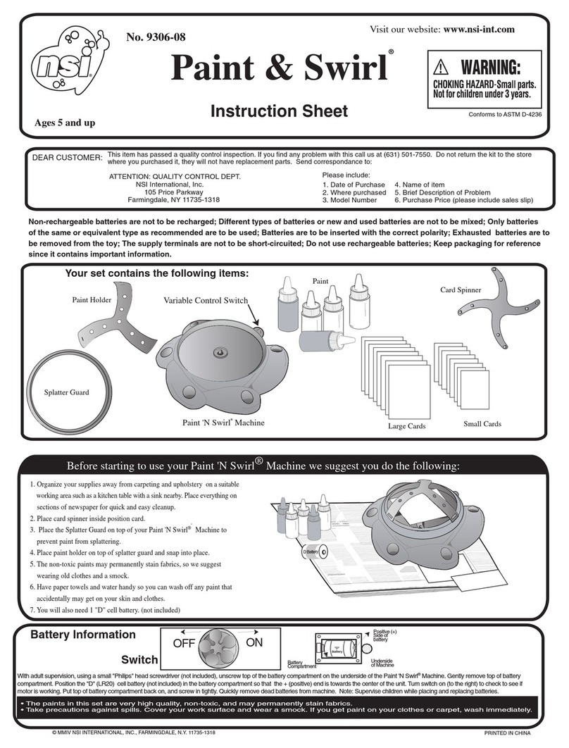 NSI Paint & Swirl instruction sheet