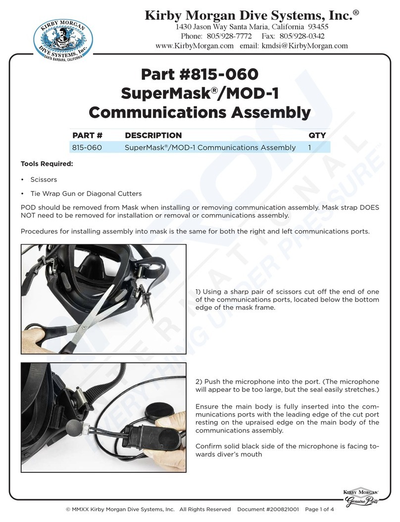 Kirby Morgan SuperMask MOD-1 User manual