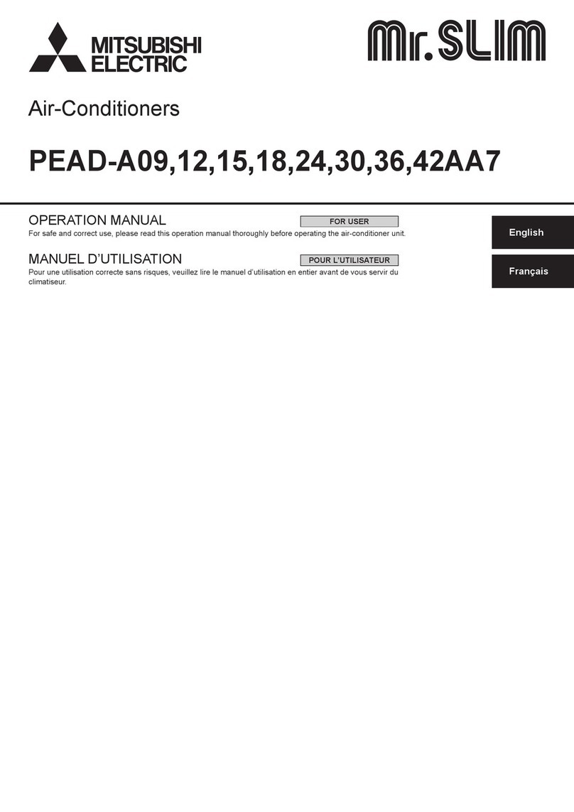 Mitsubishi Electric Mr. Slim PEAD-A09AA7 User manual