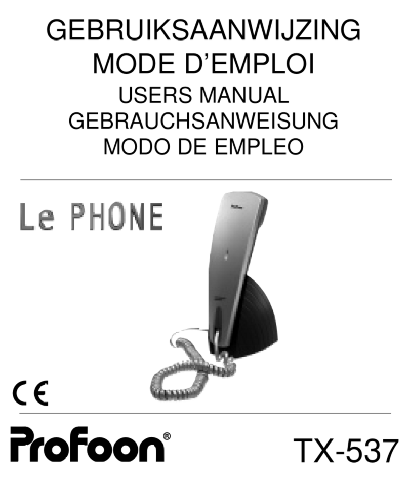 Profoon TX-537 user manual