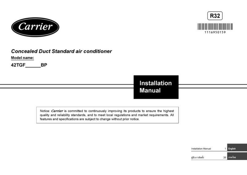 Carrier 42TGF BP Series User manual