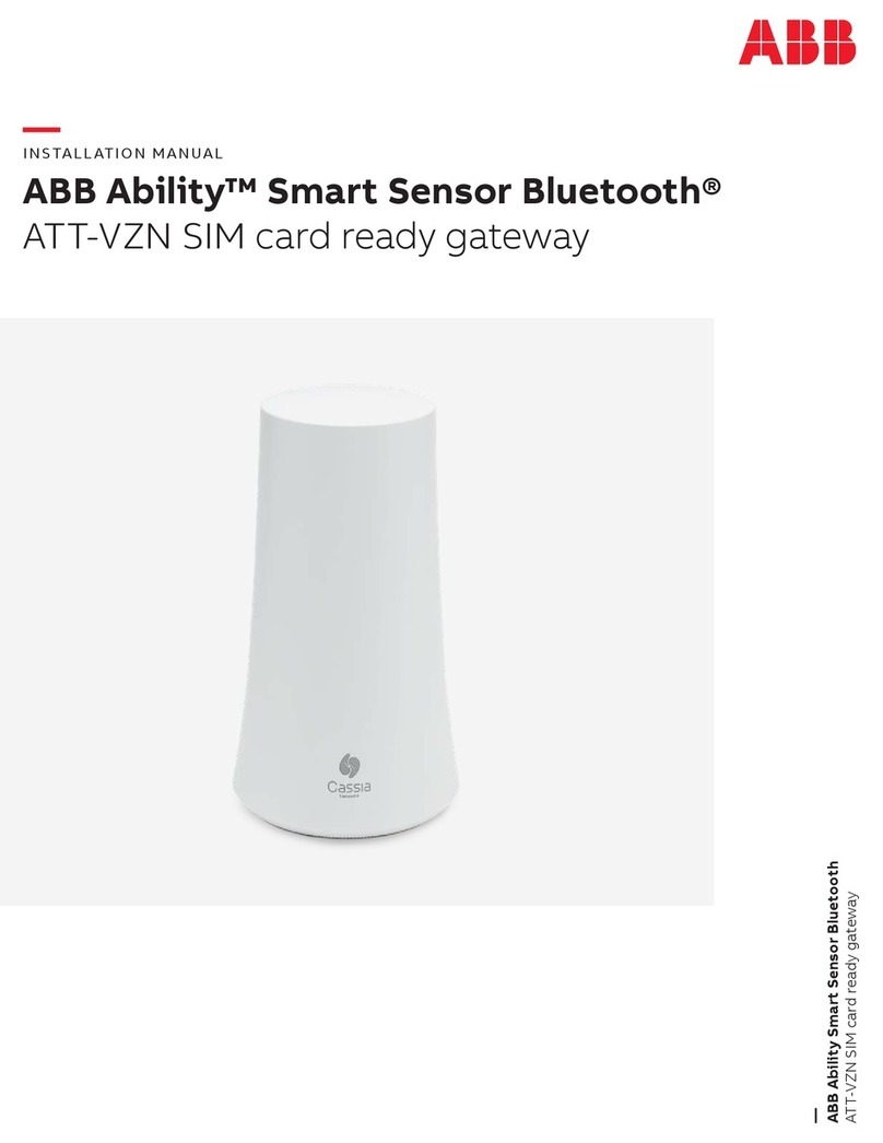 ABB Ability ATT-VZN SIM card ready gateway User manual