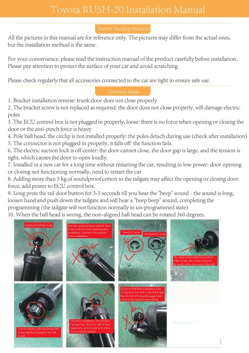 Toyota RUSH-20 installation manual