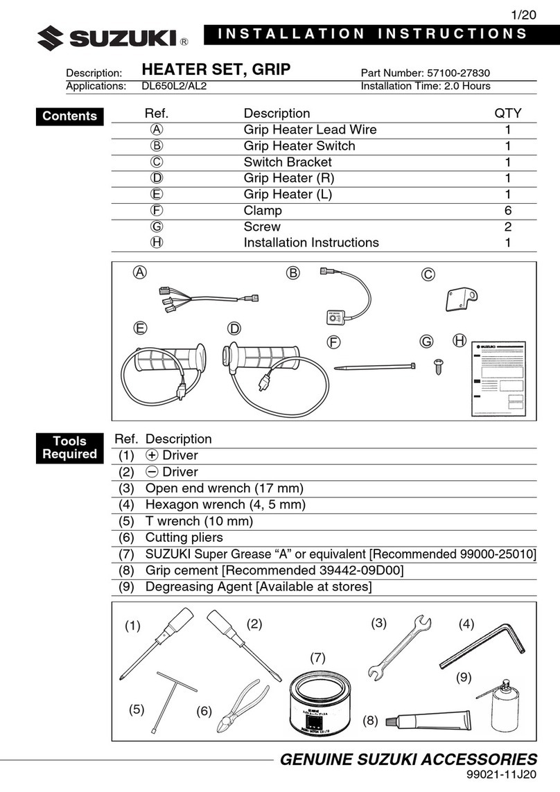 Suzuki 57100-27830 installation instructions