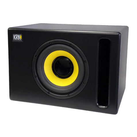 KRK S8.4 user manual
