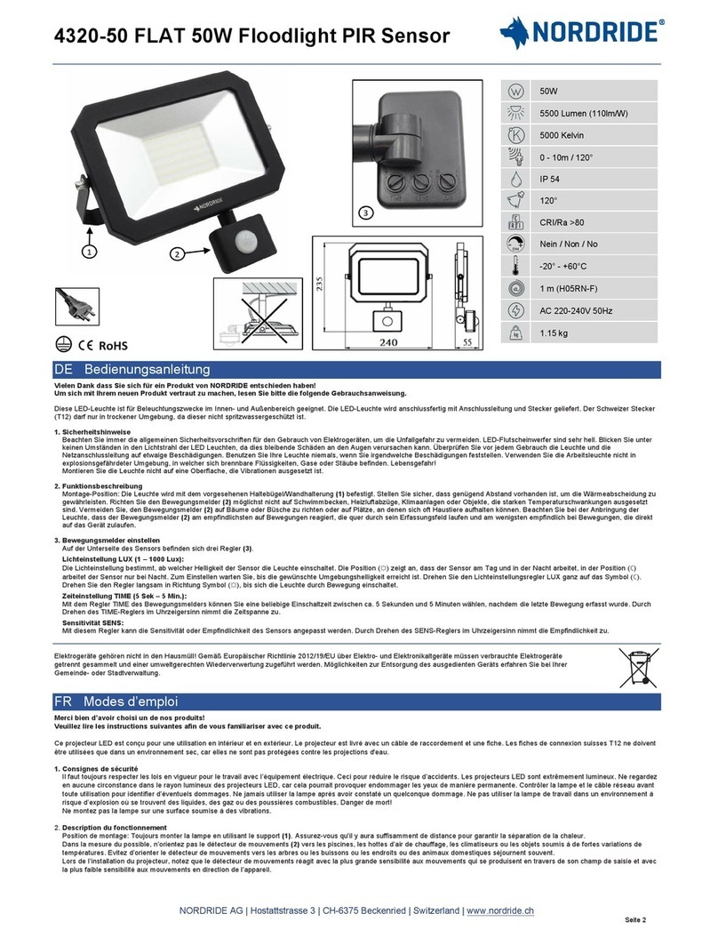 NORDRIDE 4320-50 User manual