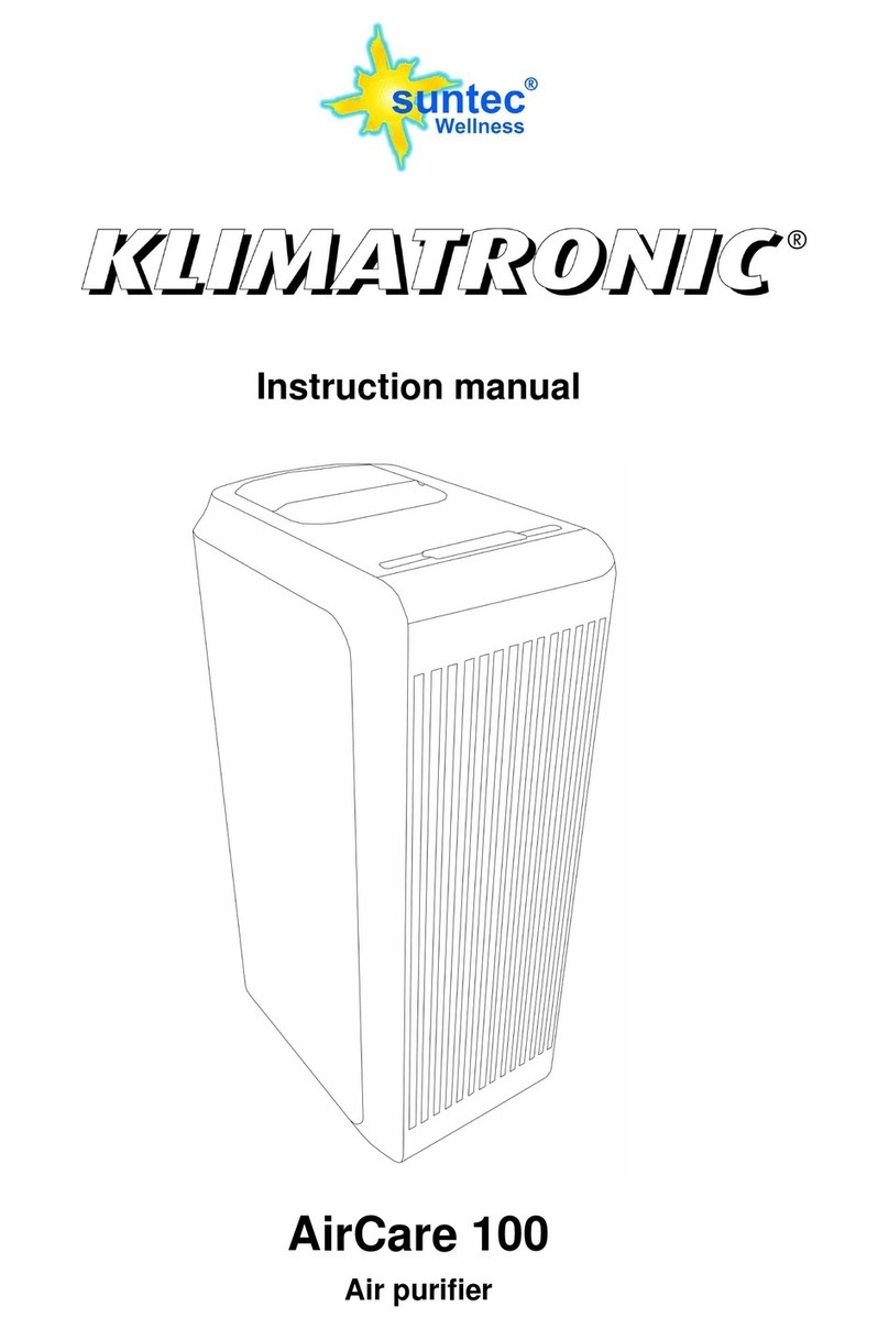 Suntec Wellness Klimatronic AirCare 100 instruction manual