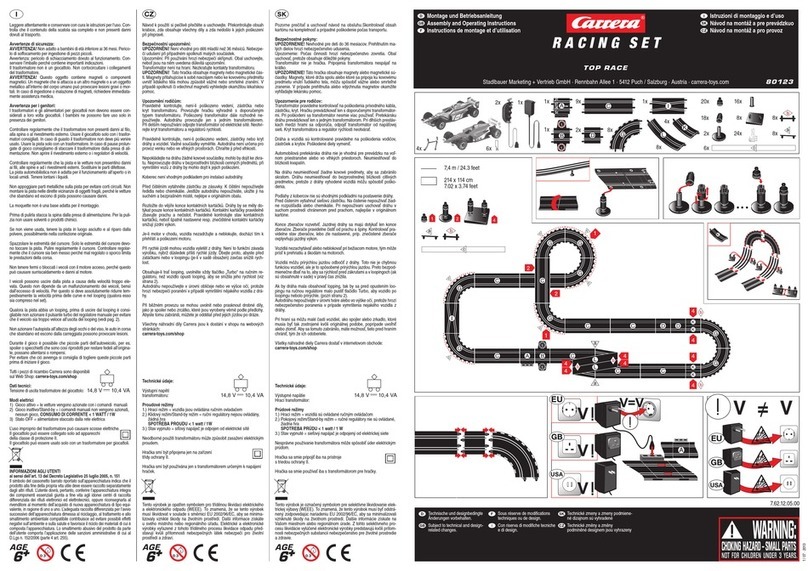 Carrera Top Race Assembly and operating instructions