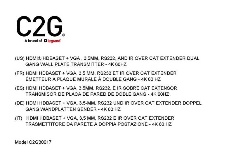LEGRAND C2G C2G30017 manual