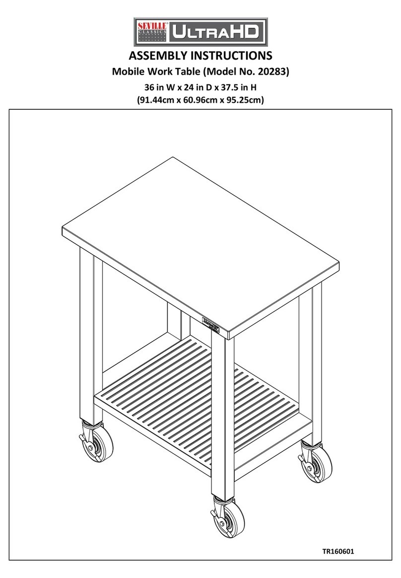 Seville Classics UltraHD 20283 Assembly instructions Seville Classics UltraHD 20283 Assembly instructions