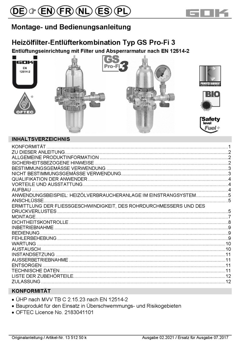 GOK GS Pro-Fi 3 Assembly and operating manual