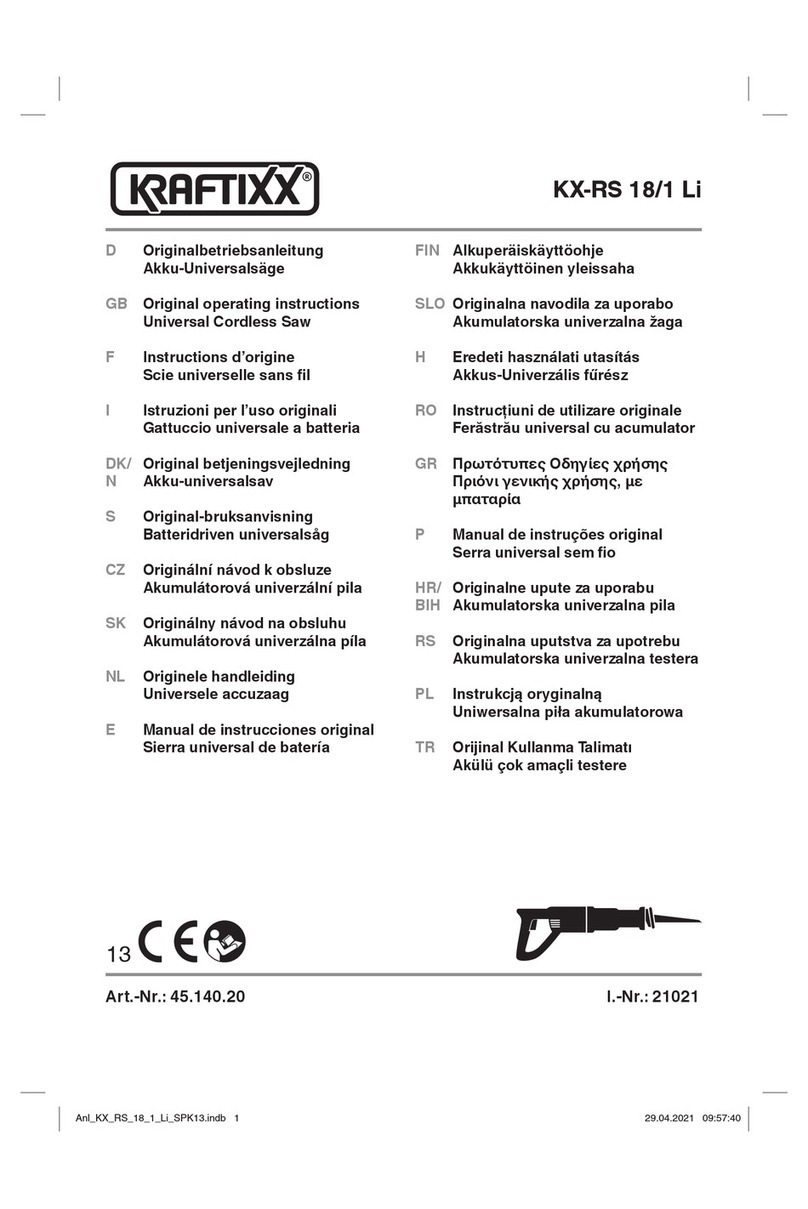 Kraftixx KX-RS 18/1 Li Original operating instructions