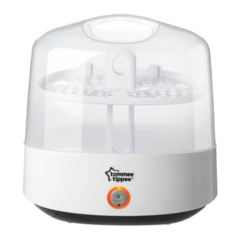 Tommee Tippee CLOSER TO NATURE electric steam sterilizer manual Tommee Tippee CLOSER TO NATURE electric steam sterilizer manual