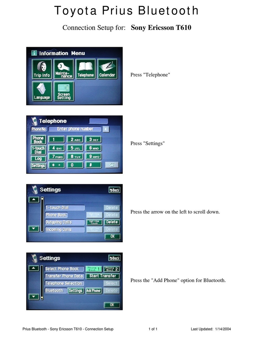 Toyota PRIUS 2008 User manual