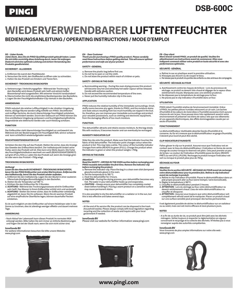 Pingi DSB-600C operating instructions