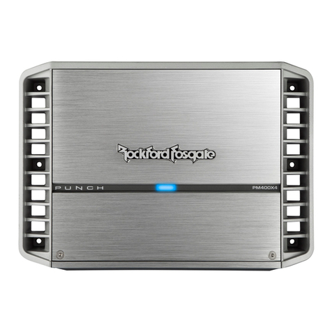 Rockford Fosgate PM400X4 Specification sheet