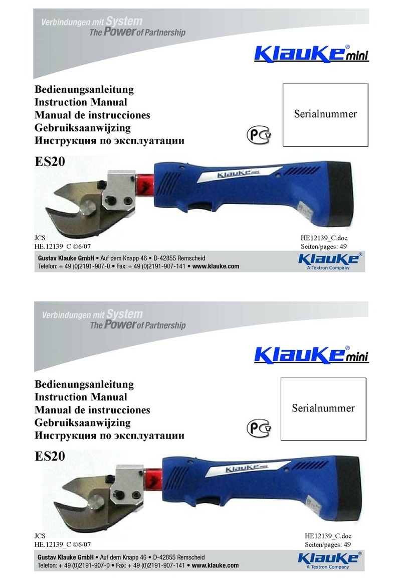 Textron Klauke mini ES20 User manual