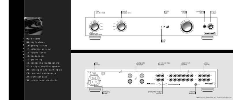 TAG MCLAREN AUDIO F3 Series manual