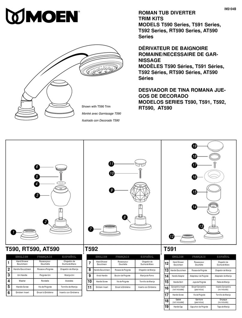 Moen T590 Series User manual