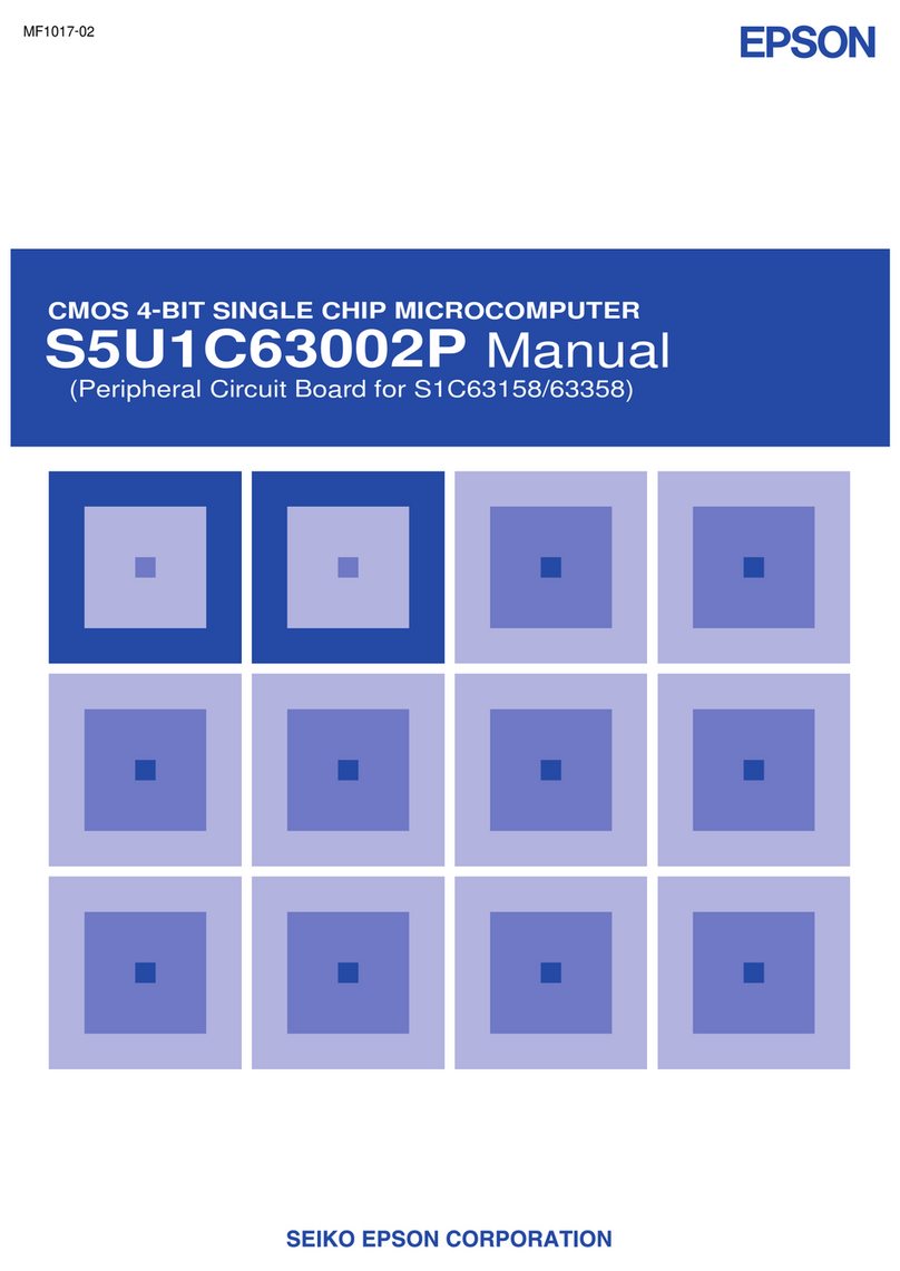 Epson/Seiko S5U1C63002P User manual